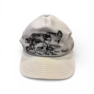 Vintage Trucker Hat New Mexico Wolves